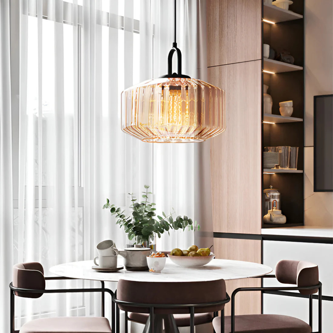 Skanto | Retro Farget Glass Pendellampe
