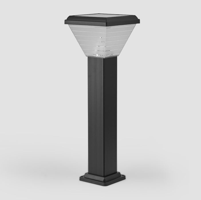 Moderne Minimalistisk Firkantet Sylinder Solvannett ABS PC LED Utendørs Lys For Hage | Skanto