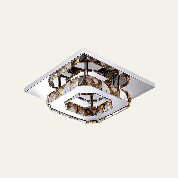 Skanto | Taklampe Krystall LED Moderne Innfelt Armatur