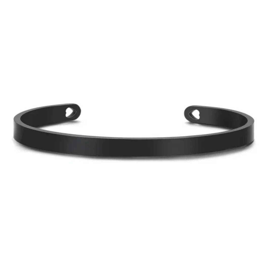 Skanto | Graviertes Edelstahl-Armreif | Personalisiertes minimalistisches Design