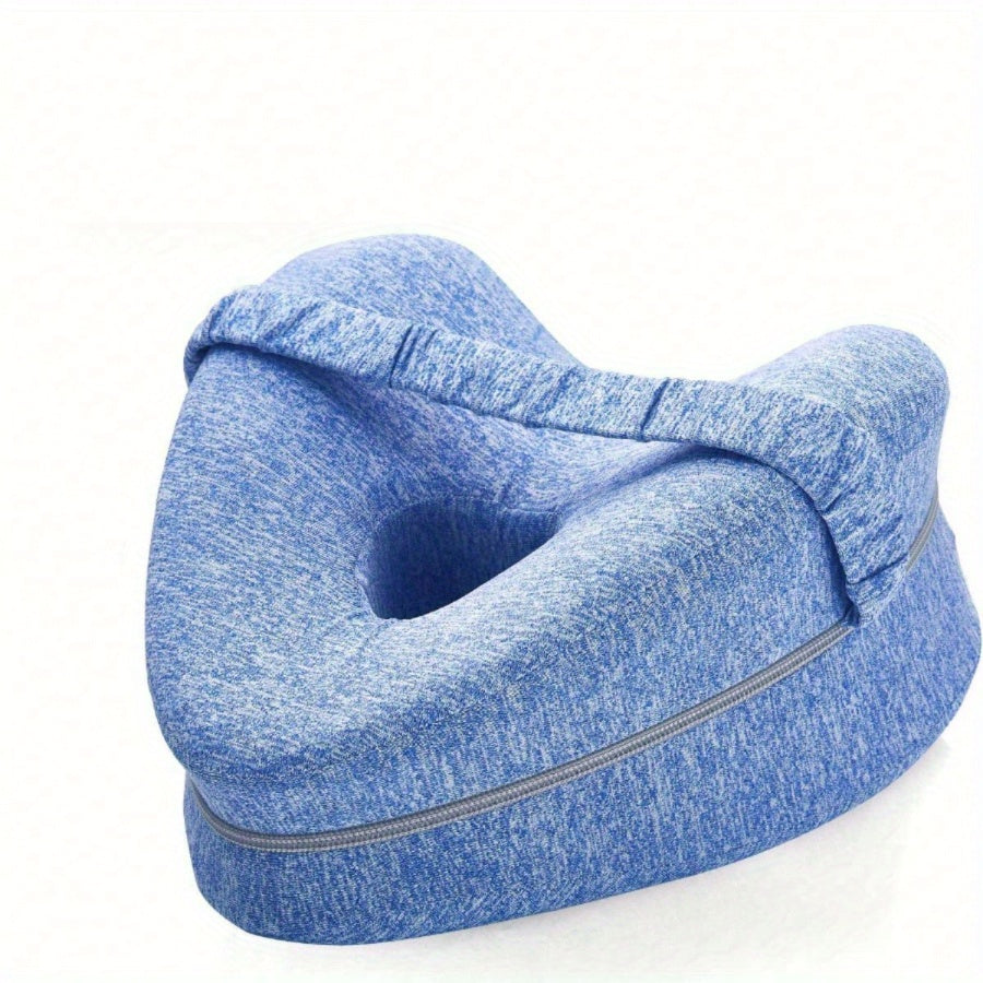Ergonomisk Knepute for Side-Sovende - Støttende Minne Skum med Vaskbart Trekk | Skanto