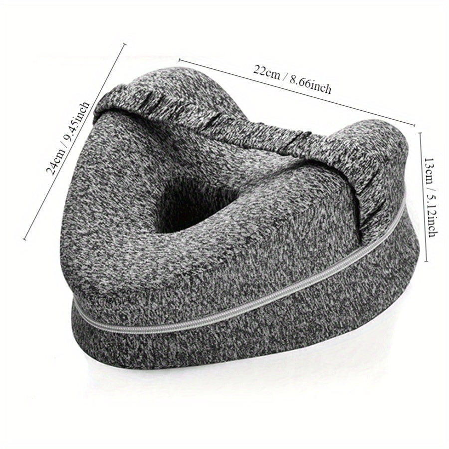 Ergonomisk Knepute for Side-Sovende - Støttende Minne Skum med Vaskbart Trekk | Skanto