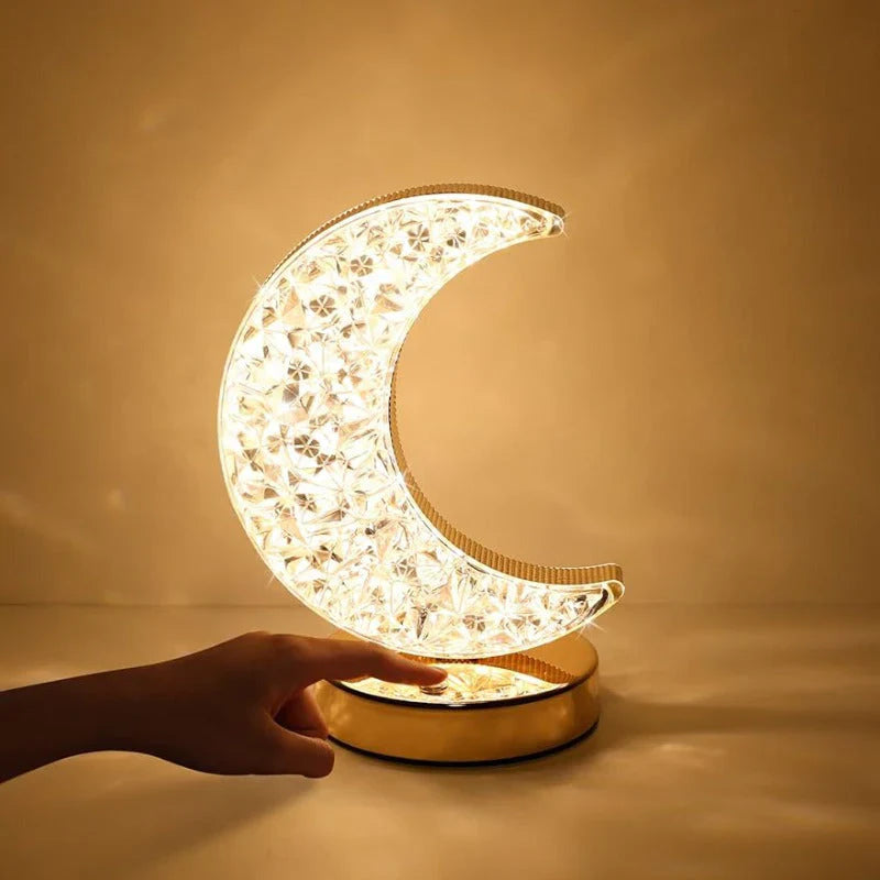 Magisk krystallbordlampe med dimmer - Celestia | Skanto