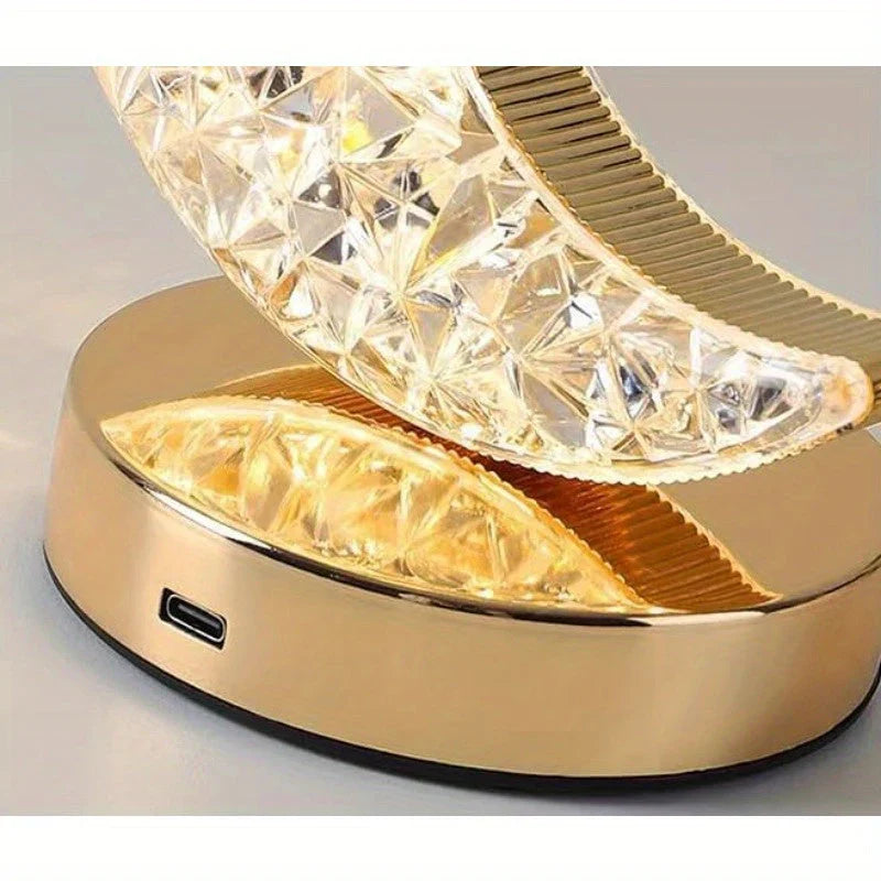 Magisk krystallbordlampe med dimmer - Celestia | Skanto