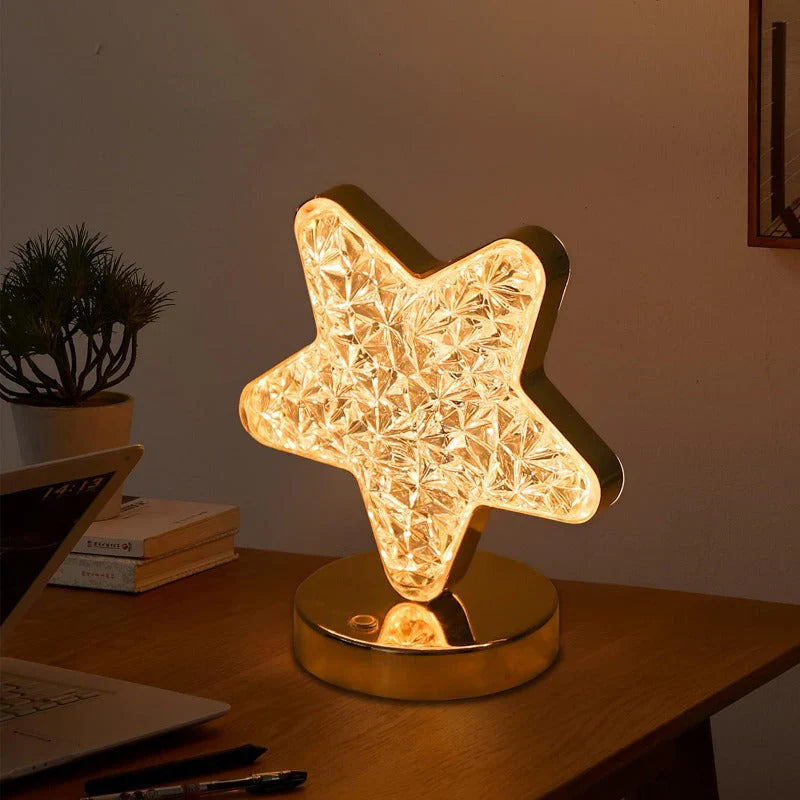Magisk krystallbordlampe med dimmer - Celestia | Skanto