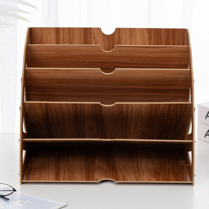 Skanto | Treskrivebord Organizer med 5 Lag – Vifte Design MDF