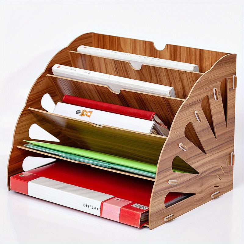 Skanto | Treskrivebord Organizer med 5 Lag – Vifte Design MDF