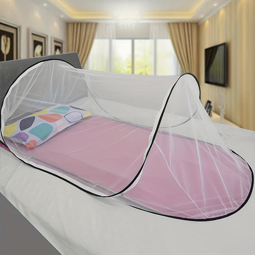 Skanto | InsectoGuard Solo Myggnett | Ultralett & Sammenleggbar | Med Glidelås | 200×80×56 cm | For 1 Person