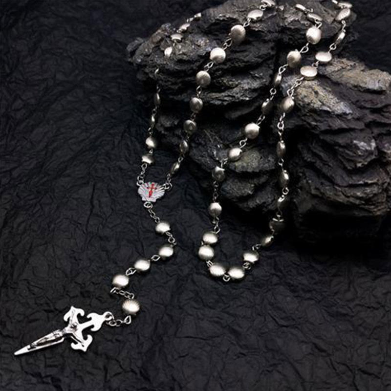 Skanto | Hjerteformet Kattøye Stein Rosary Smykke - Elara