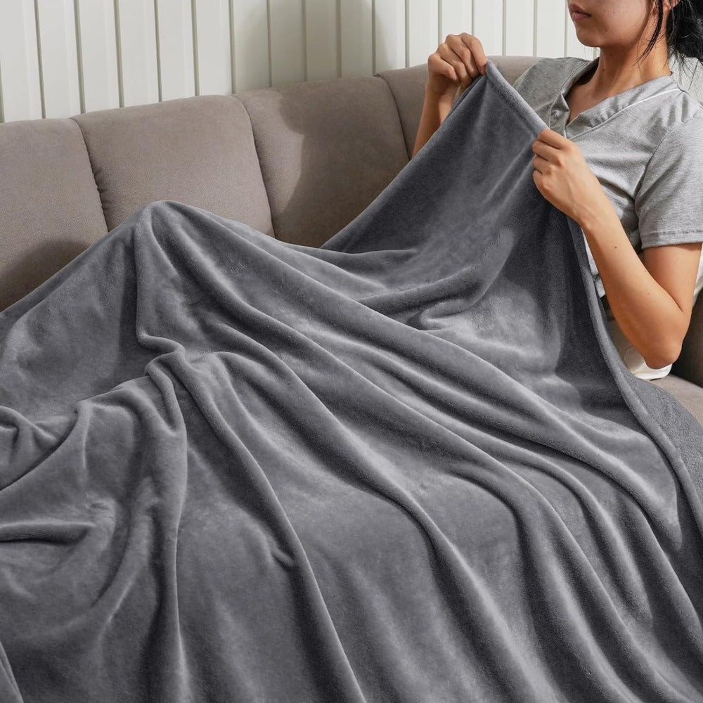 UltraSoft Fleece Teppel – Luksus Vendbar for Hver Sesong Skanto