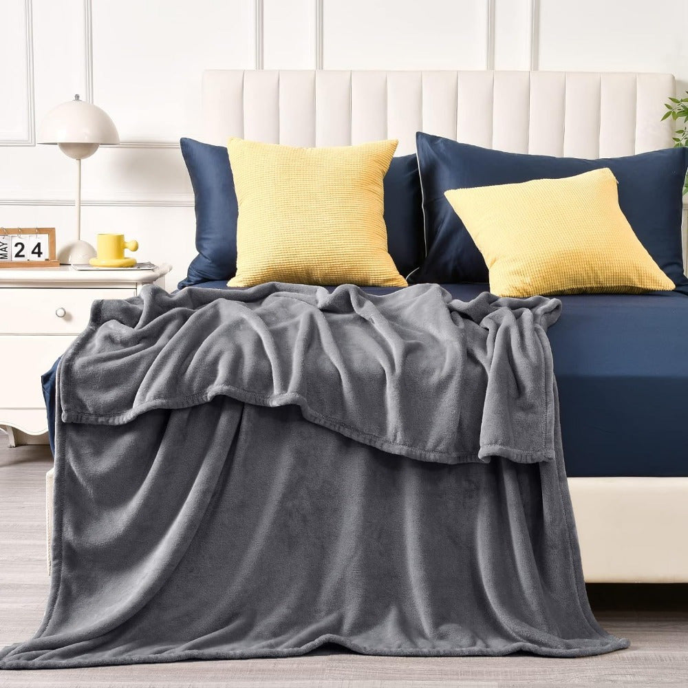 UltraSoft Fleece Teppel – Luksus Vendbar for Hver Sesong Skanto