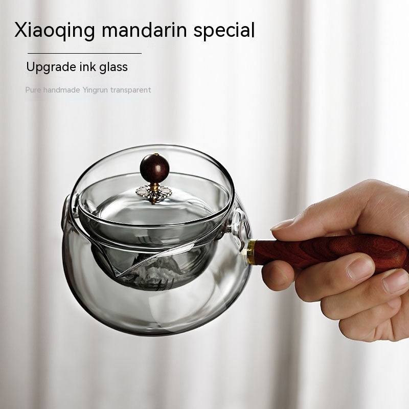 Rotary Glass Teapot med infusor. | Skanto