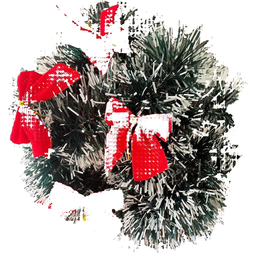 Skanto | LumaTinsel LED juledekorasjon - Sett med 2 trådløse metalliske lyslenker med varmt lys