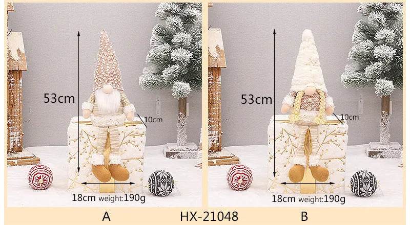 Norvo | Sammenleggbar Luminøs Julemann Rudolf Uten Ansikt Dekorasjoner Ornamenter