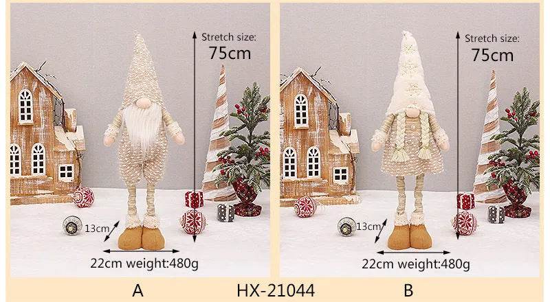 Norvo | Sammenleggbar Luminøs Julemann Rudolf Uten Ansikt Dekorasjoner Ornamenter