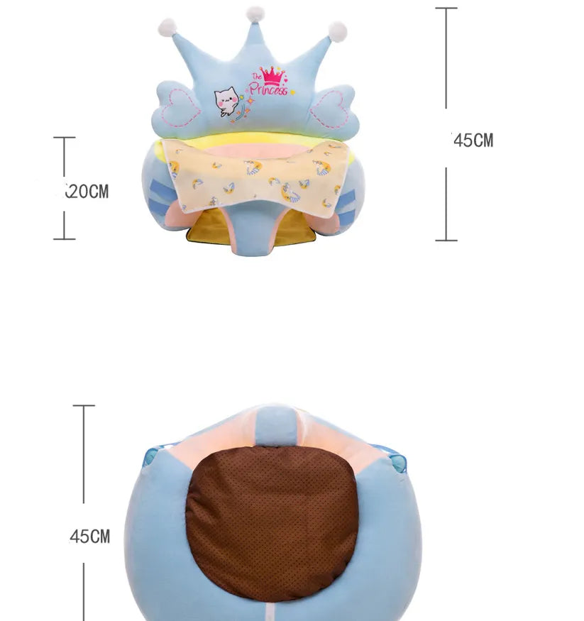 Norvo | Setehjelp for babyer med leke-bue – Myk lærestol for å lære å sitte