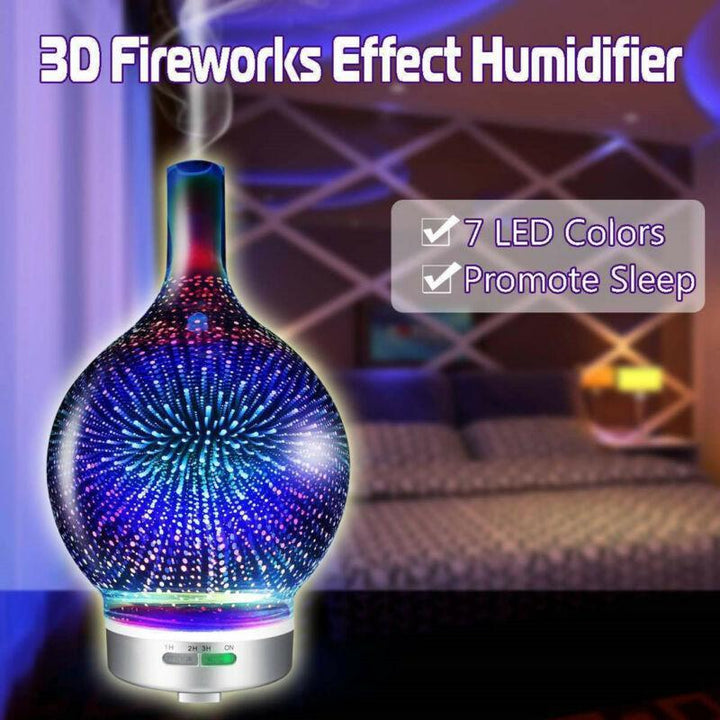 Skanto | 3D Fyrverkeri Luftfukter Essensielle Olje Diffuser
