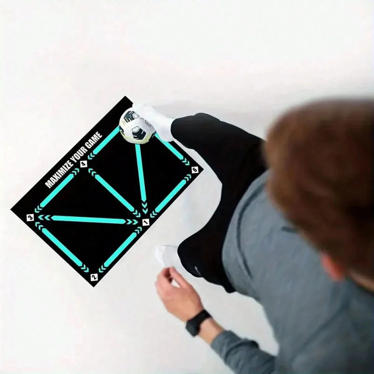 Norvo | glid fotball treningsmatte - perfekt for effektiv trening hjemme