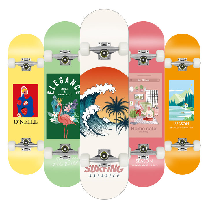 Skateboard med Galaxy Design Skanto