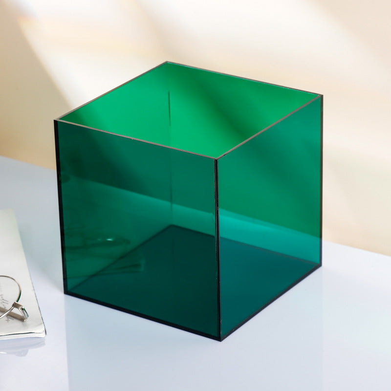 Gjennomsiktig fargeakrylbox støvbeskyttelse Lego integrert modell hånddisplay lagringsboks