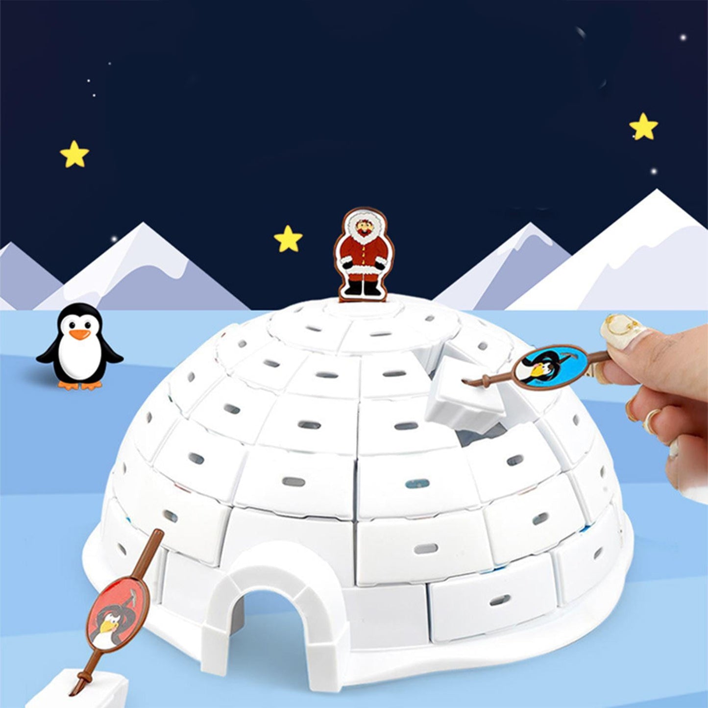 Norvo | Igloo Bricks | Slipp løs din indre glede med dette pingvinbrettspillet! - Stimulerer moro og strategisk tenkning