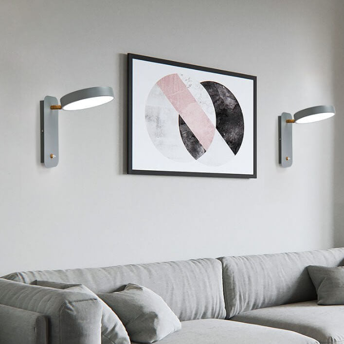 Skanto | IllumiTurn – Nordisk LED Roterende Vegglampe | Macaron Design | Justerbar Belysning