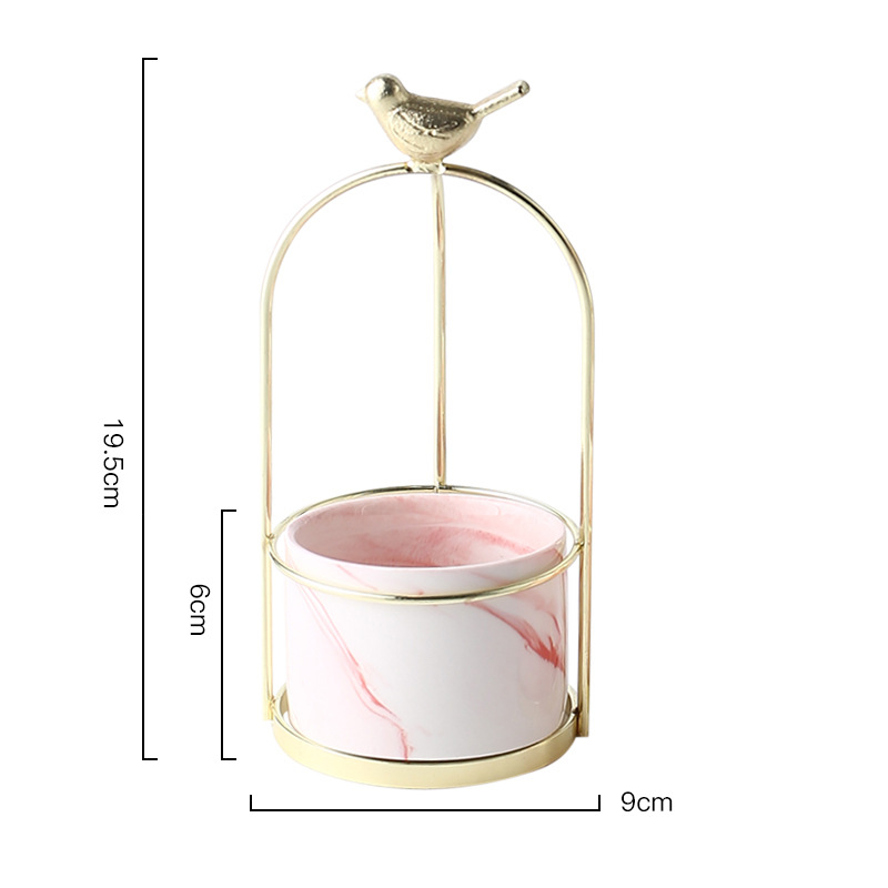 Skanto | Blomsterplantetopper med fugledesign for stilfull dekorasjon