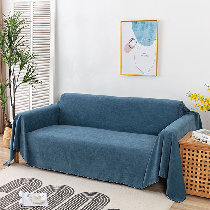 Premium vanntette sofa kastet dekke med jacquard kant | Skanto
