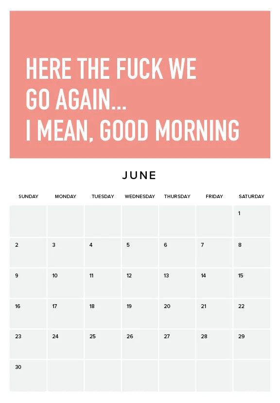 Adulting Is Hard 2024 Veggkalender | Skanto