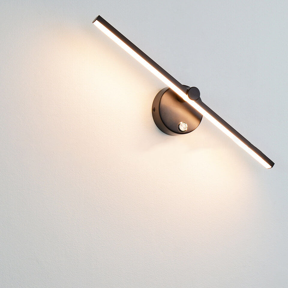 Norvo | Nordisk Minimalist Aluminium Lang Stangbryter LED Speil Vegglampe