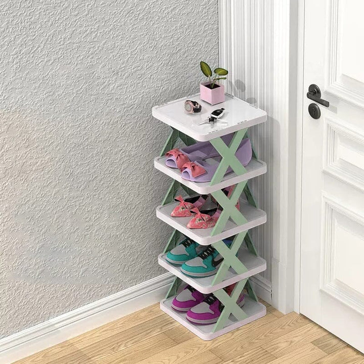 Foldbar Multi-Lags Skoholder, Skoplassering Hylle Organiser | Skanto