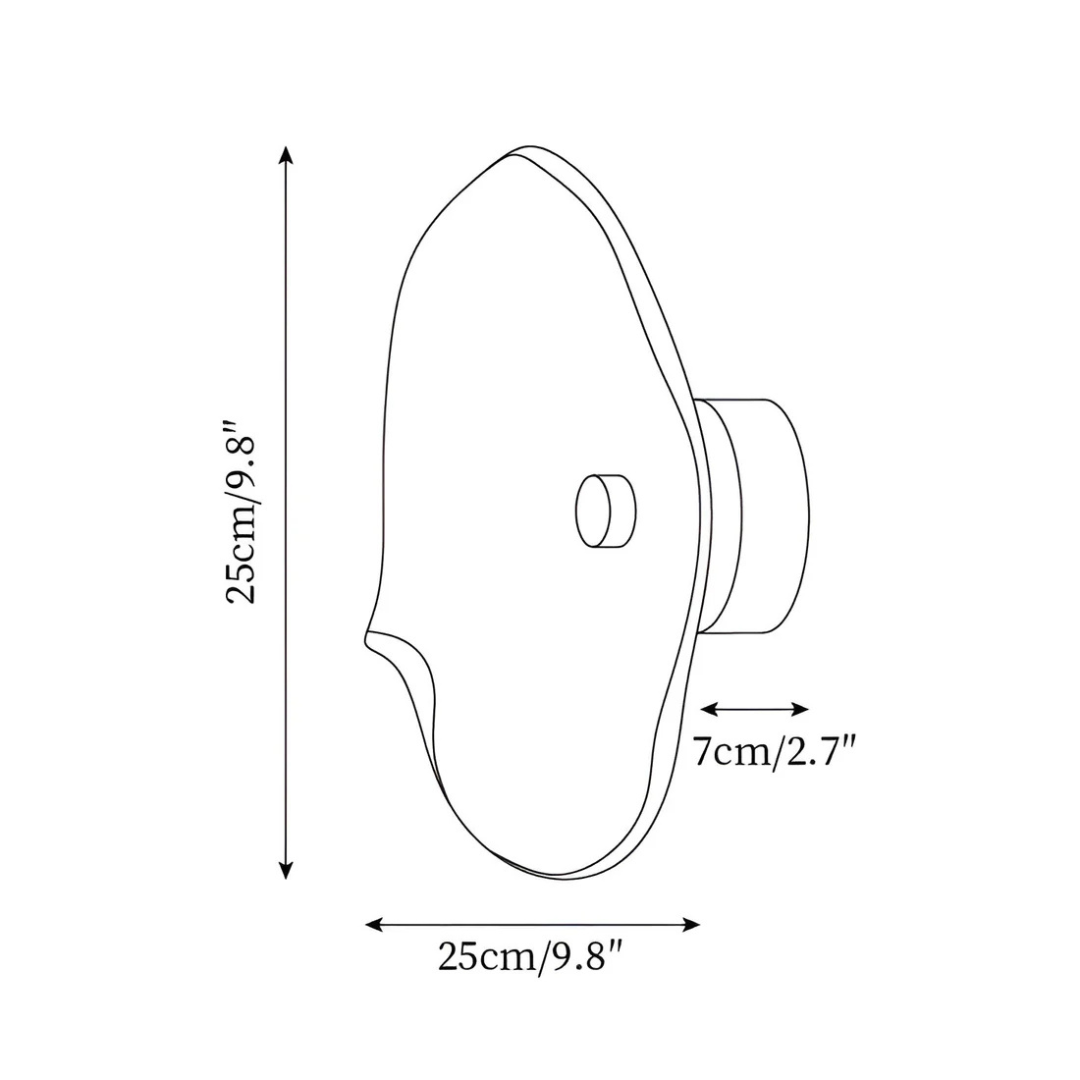 Skanto | Buet Glass Vegglampe