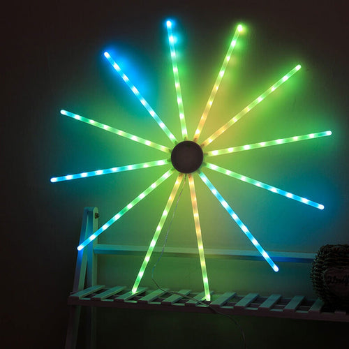 Skanto | Kreativ RGB Illusjon Vannmølle Fyrverkeri LED Lyskæde