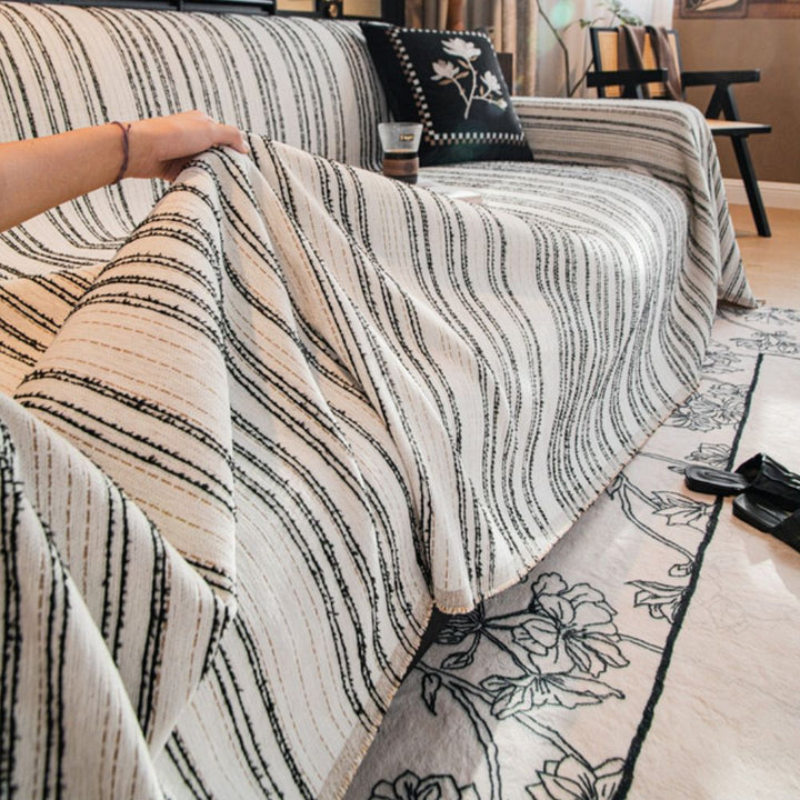 Skanto | Regal Stripes Chenille Sofa Cover
