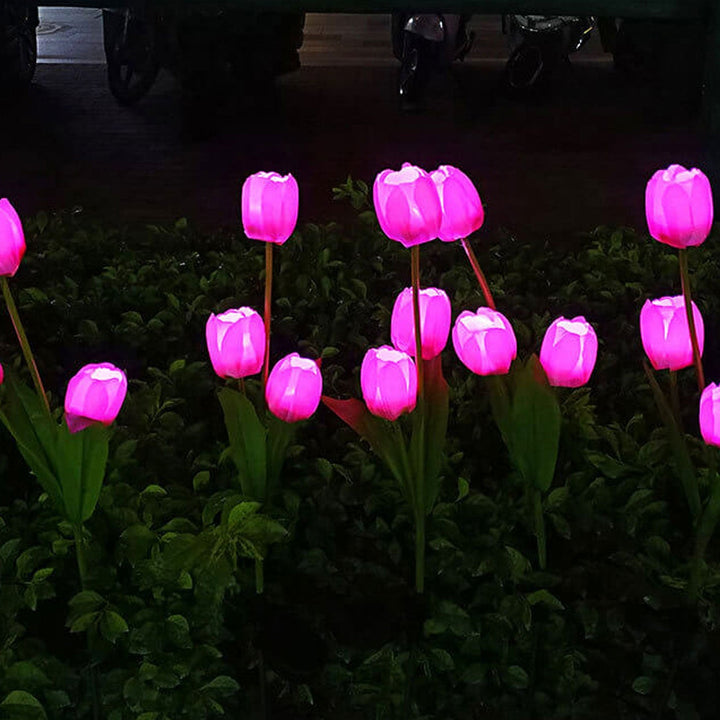 Skanto | Solar Tulip Plenlys Utendørs Hage LED Tulipan Blomsterlys Bakke Stakelandskapslys