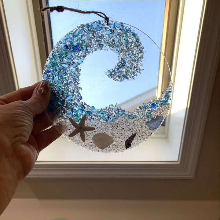 Skanto | Havglass solfanger - Havbrytende bølge strandornament