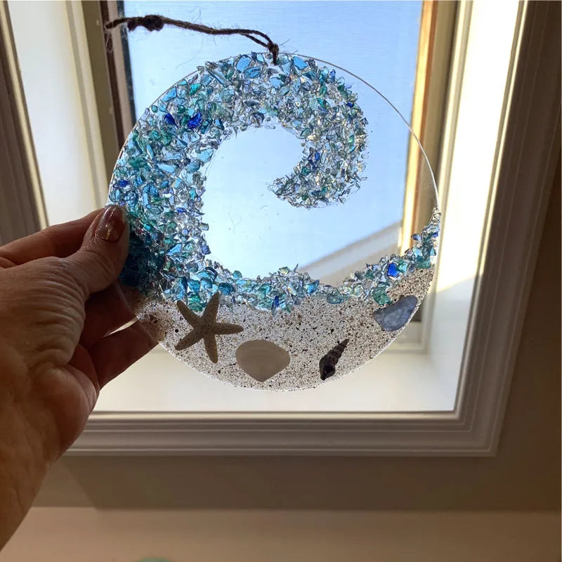 Skanto | Havglass solfanger - Havbrytende bølge strandornament