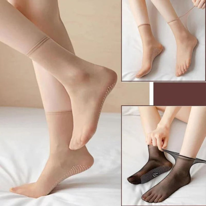 Skanto | Ultratykk non-slip ankelstrømper – pustende og elegant for hverdagsbruk