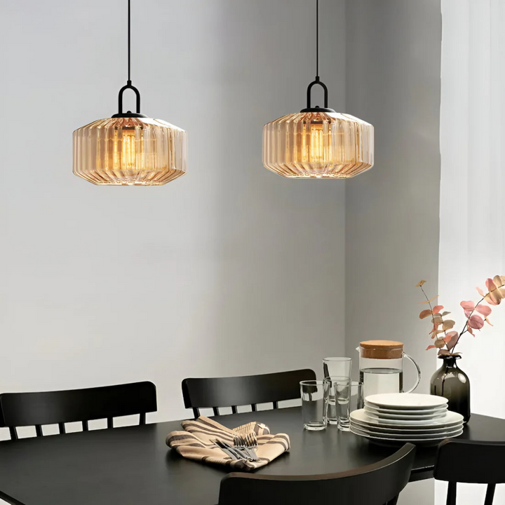 Skanto | Retro Farget Glass Pendellampe