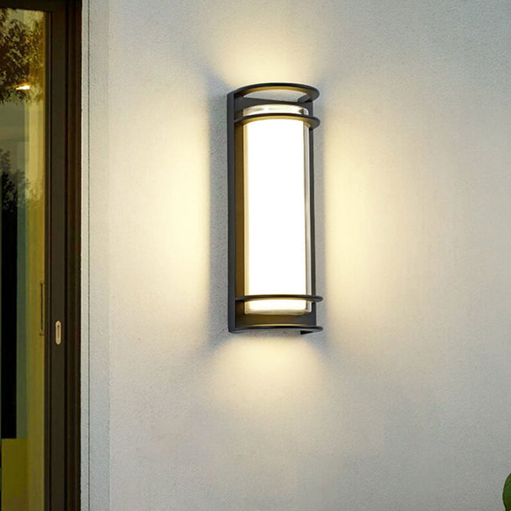 Modern utendørs søyle vanntett LED hagevegglampe | Skanto