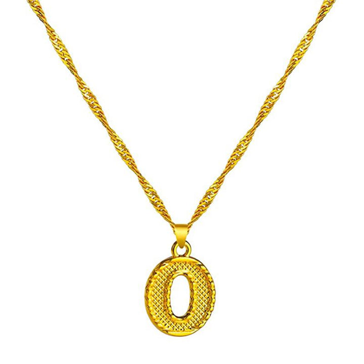Skanto | 18K gullbelagt initial bokstav halskjede