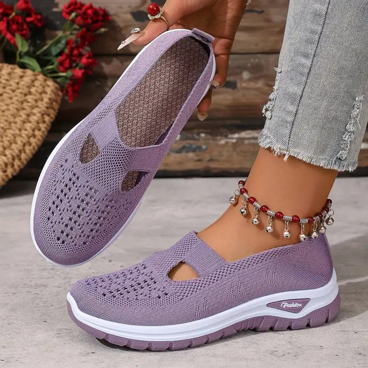 Vellora – damesko i netting med slip-on-komfort