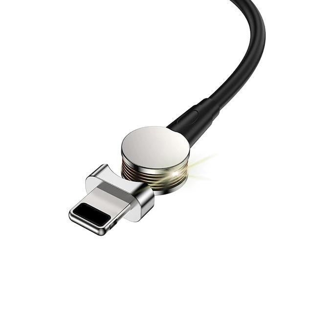 Skanto | Magnetisk kabel 180° roterende ladekabel for Android og IOS hurtiglading dataoverføring