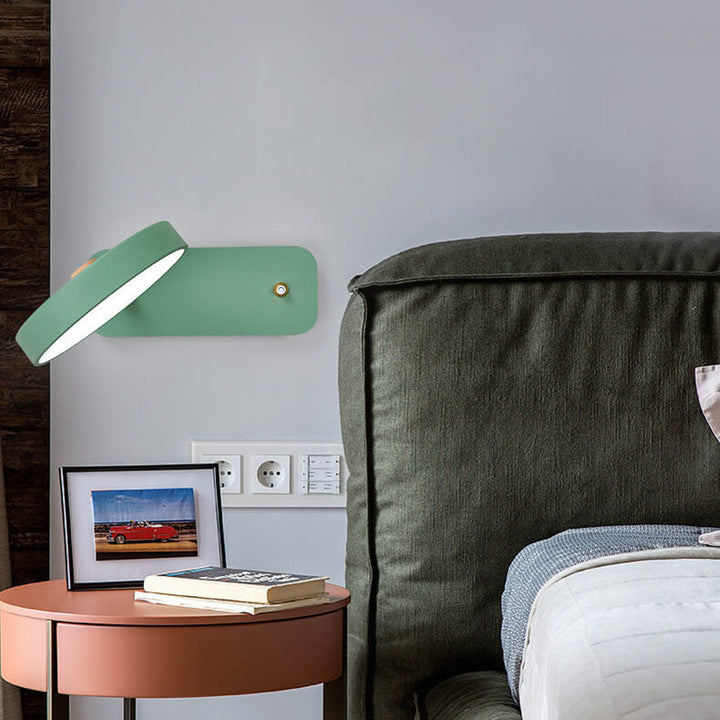 Skanto | IllumiTurn – Nordisk LED Roterende Vegglampe | Macaron Design | Justerbar Belysning