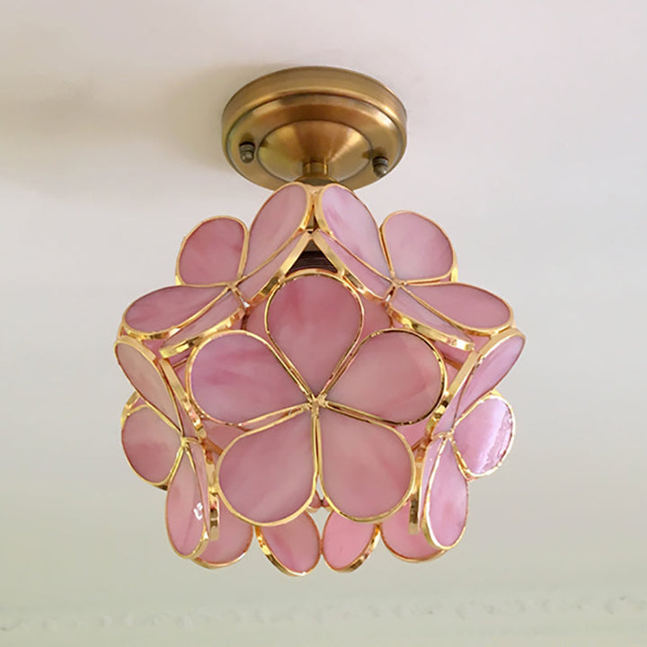 Retro stil PVC taklampe – Blomstermønster for et unikt utseende | Skanto
