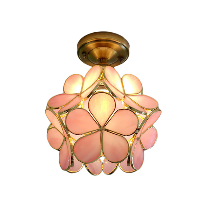 Retro stil PVC taklampe – Blomstermønster for et unikt utseende | Skanto