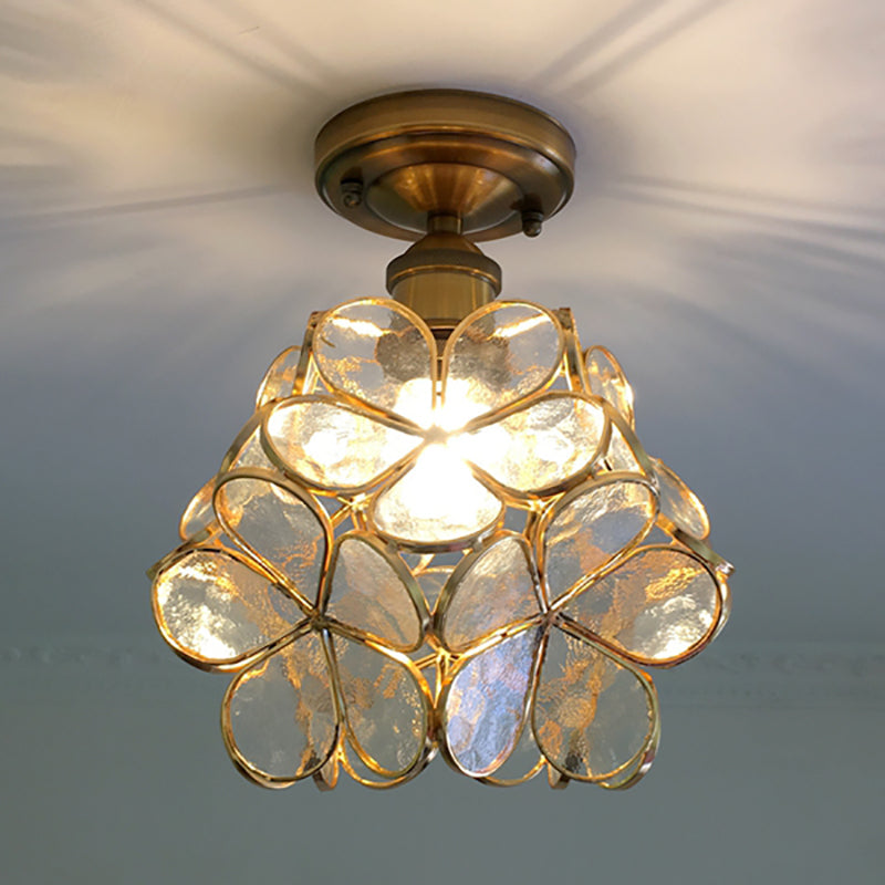 Retro stil PVC taklampe – Blomstermønster for et unikt utseende | Skanto