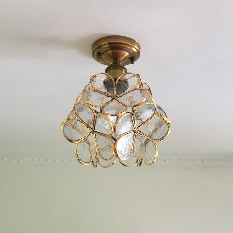 Retro stil PVC taklampe – Blomstermønster for et unikt utseende | Skanto