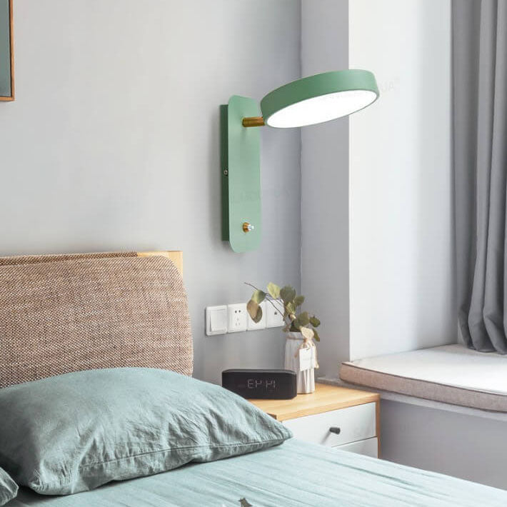 Skanto | IllumiTurn – Nordisk LED Roterende Vegglampe | Macaron Design | Justerbar Belysning