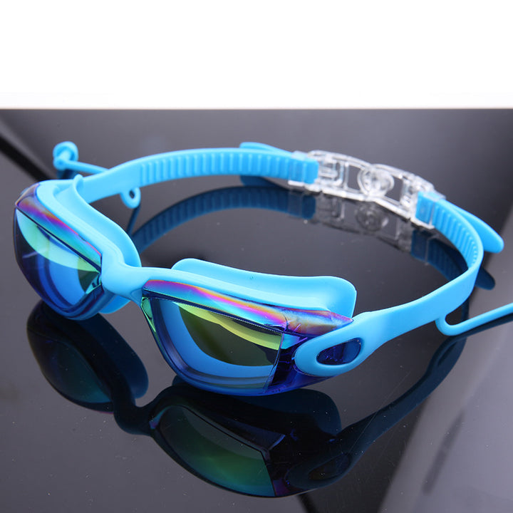 Premium svømmebrille sett med justerbart hodebånd og beskyttelseshatt Skanto